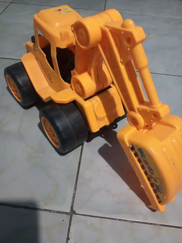 Mainan Truk Excavator Jumbo Kobelco - Mobil Alat Berat Beko Besar