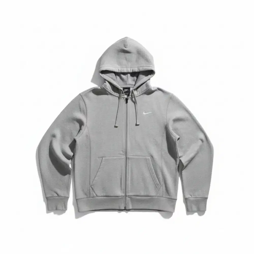 Jaket Hoodie Pria Abu2 Original Nike Warna Grey Kondisi Siap Pakai