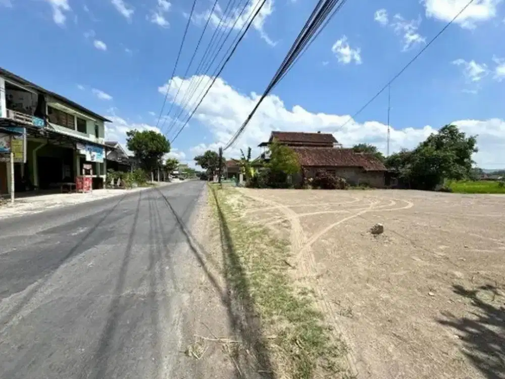 Jual Tanah Dijual Jogja Jl. Raya Berbah-Kalasan Dekat Keraton Ratu Boko