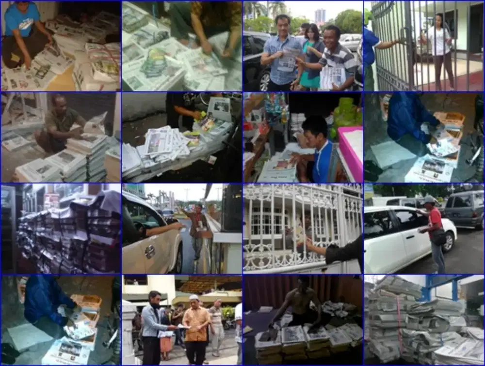 Agen koran jasa sisip brosur dan sebar brosur hand to hand