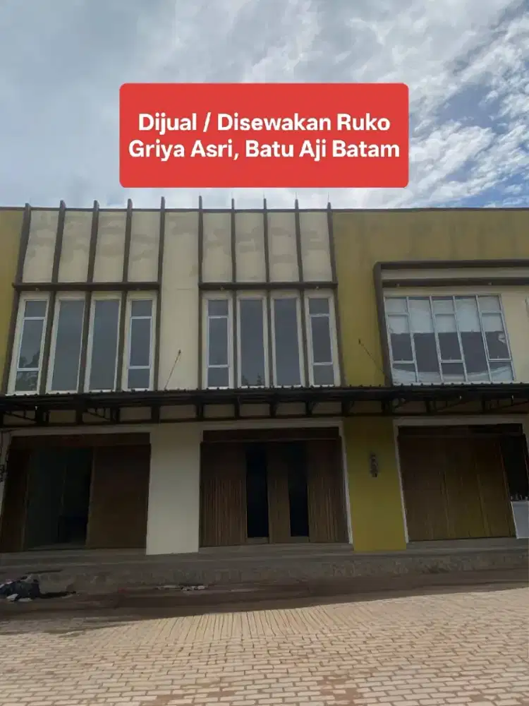 Dijual / Disewakan Ruko Griya Asri, Batu Aji Batam