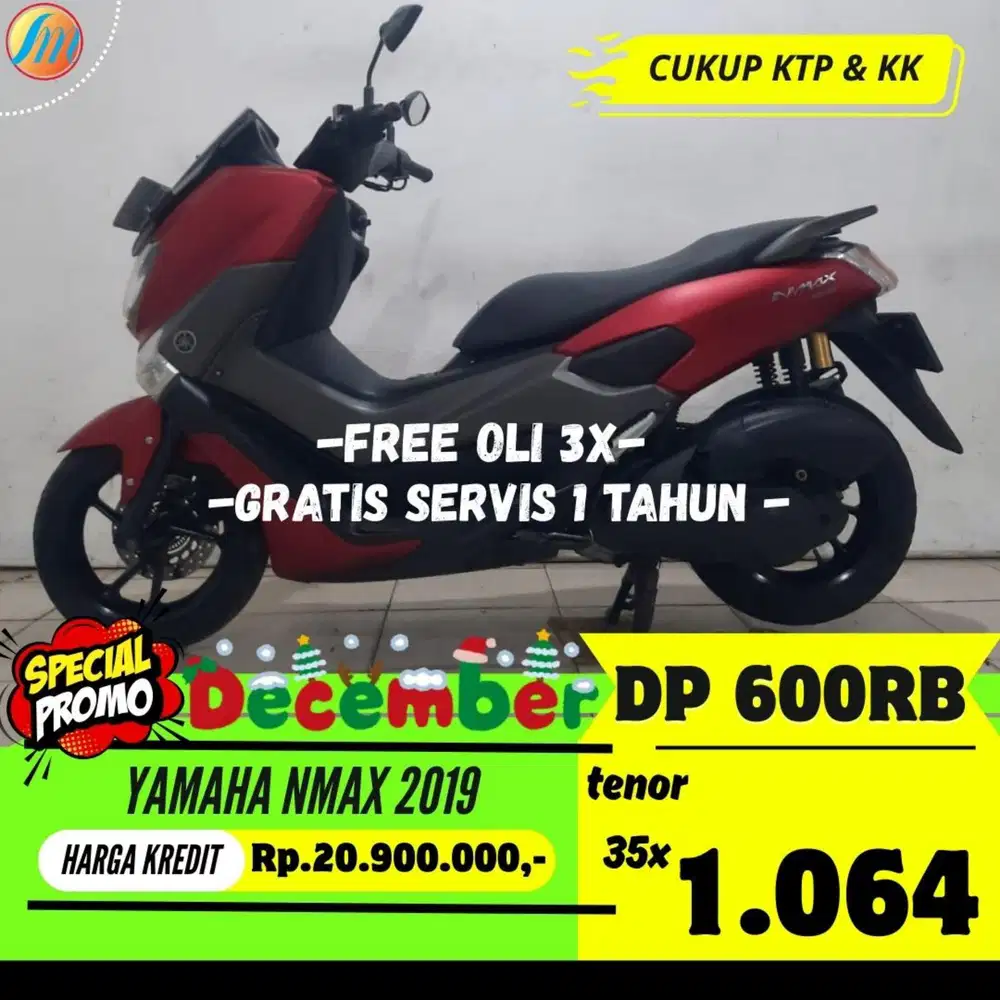 DP HANYA 600RIBU YAMAHA NMAX 2019 ANGSURAN SANGAT RINGAN BERGARANSI