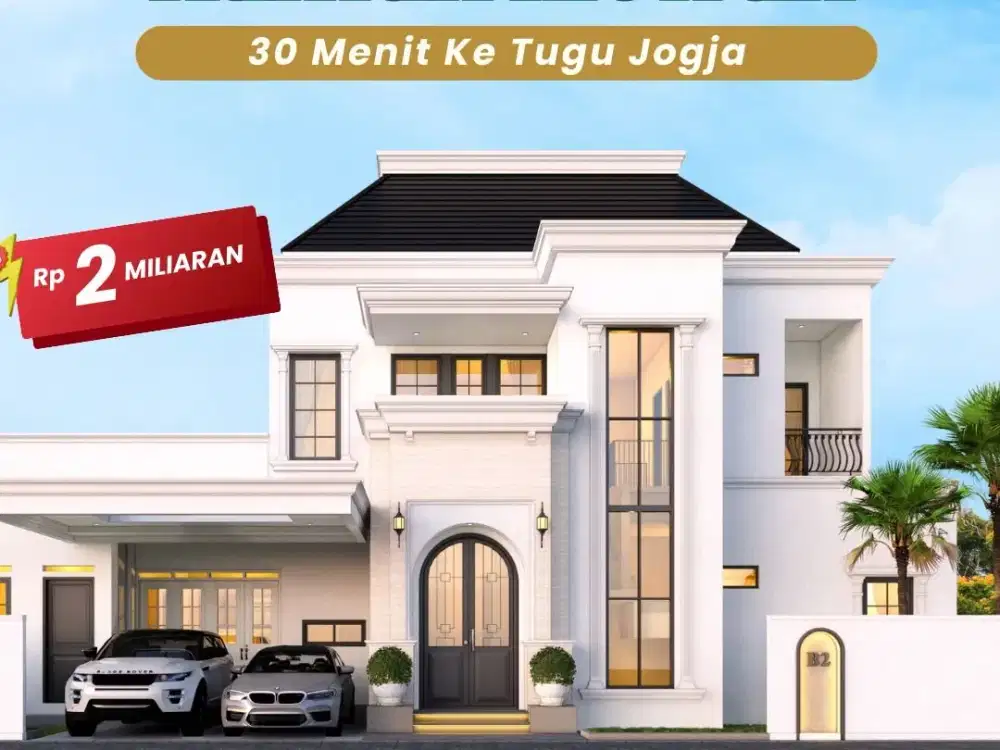 RUMAH AMERICAN CLASSIC MEWAH DEKAT JALAN RAYA