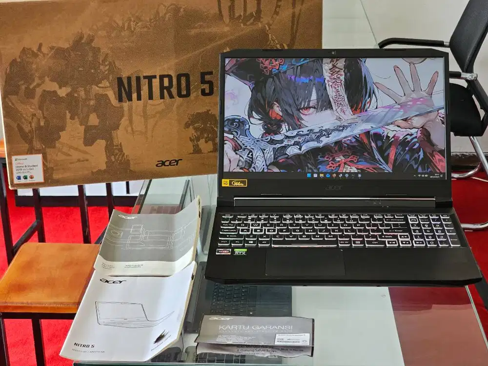 ACER Nitro AN515-45 amd Ryzen 7 5800H Ram 16 GB SSD 128 GB SSD 512 GB