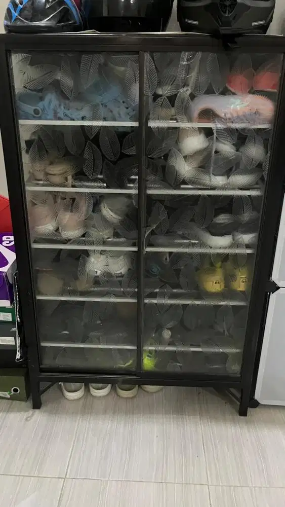 Lemari sendal / sepatu aluminium