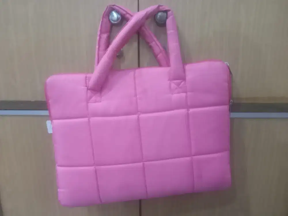 Tas laptop pink