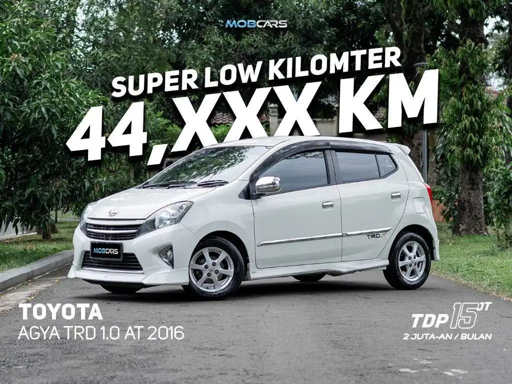 ANGSURAN 2 JT!!! TOYOTA AGYA 1.0 TRD AT 2016 MOBCARS MATIC