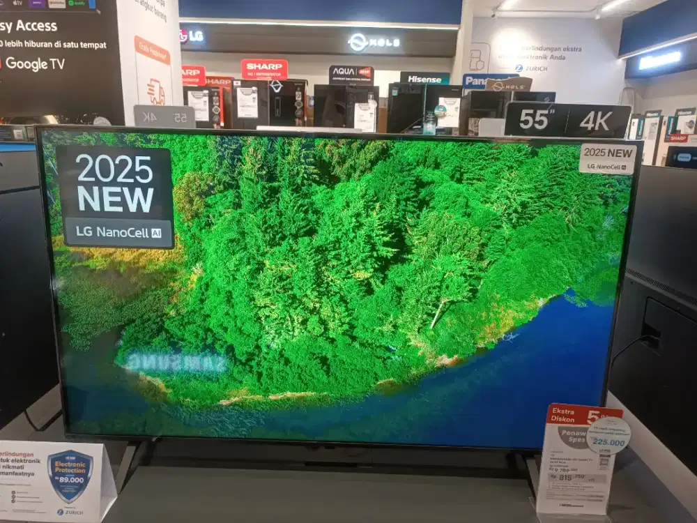 Bunga Cicilan 0% SHARP LED SMART TV 4K 55 INCH