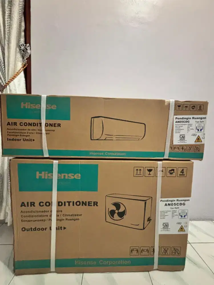 Dijual AC hisense 1/2 PK baru masih dalam dus