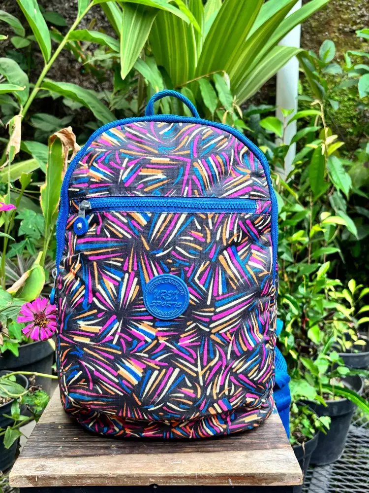 Ransel Kasual Motif Abstrak | Tas Ransel Mini |Tas Anak |Ransel Wanita