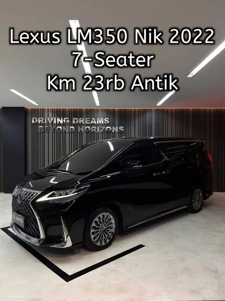 Lexus LM 350 LM350 AT 2022 Hitam 7-Seater Km23rb B2281PBZ