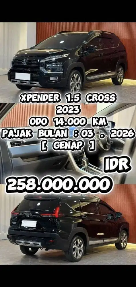 [ ODO 14.000 KM ] XPENDER CROSS 2023 AT SIAP LANGSUNG PAKAI