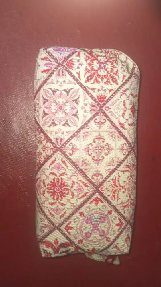 Dompet Pouch Kain Lipat Pola Diagonal