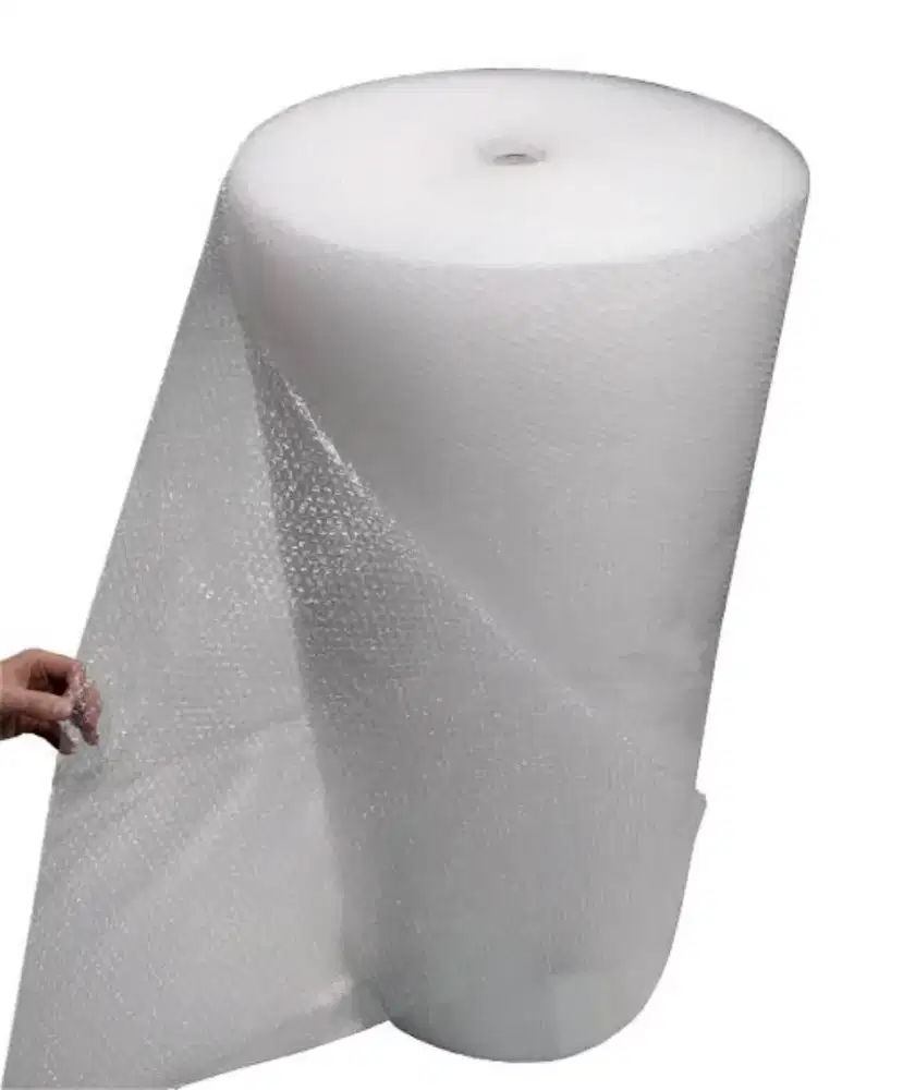 Bubble wrap bening hitam 50m x 1.25m per roll buble warp