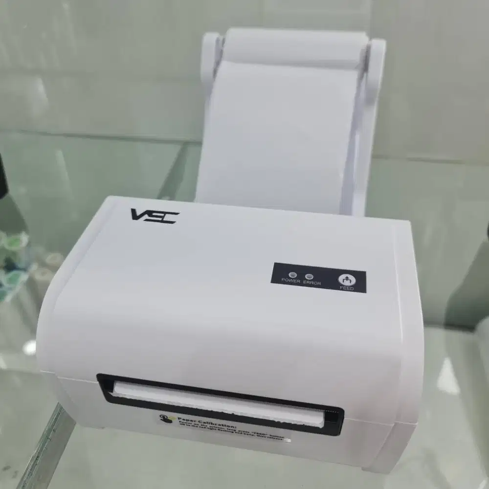 printer stiker label thermal bluetooth 100mm VSC BP 9600BT USB holder