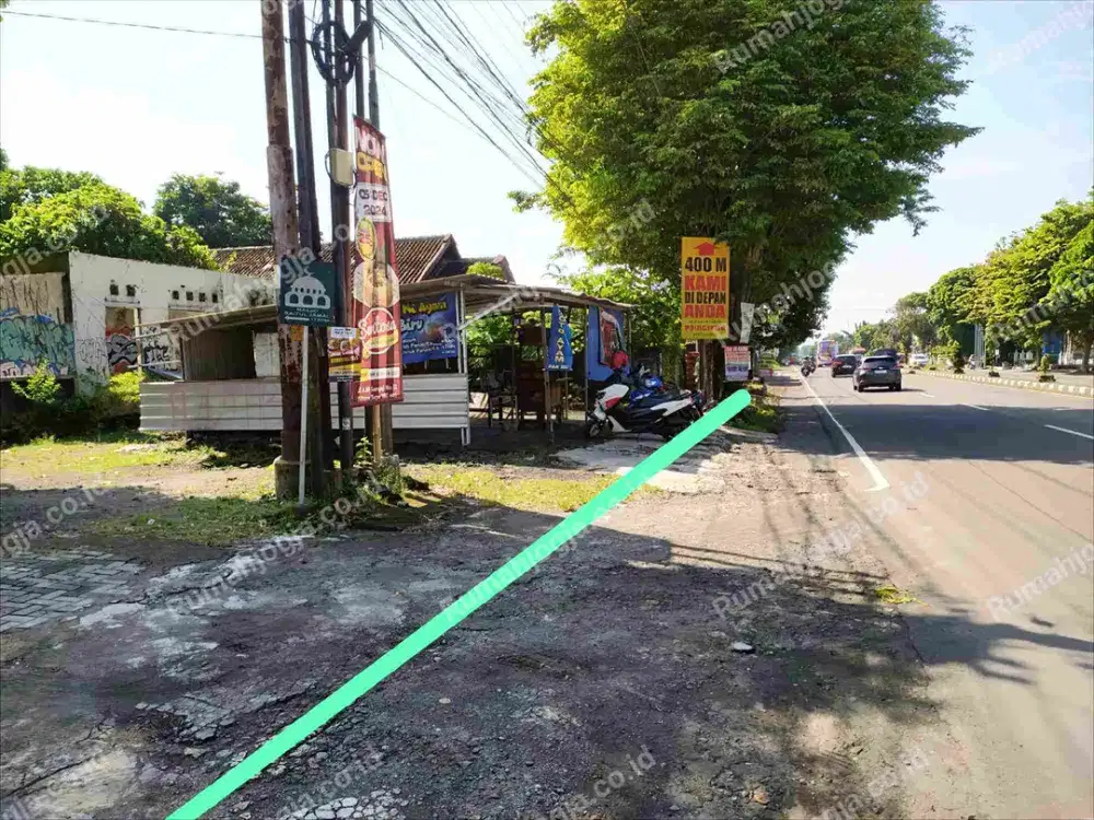 tanah istimewa pinggir jalan raya Magelang Jogja area Pemda sleman