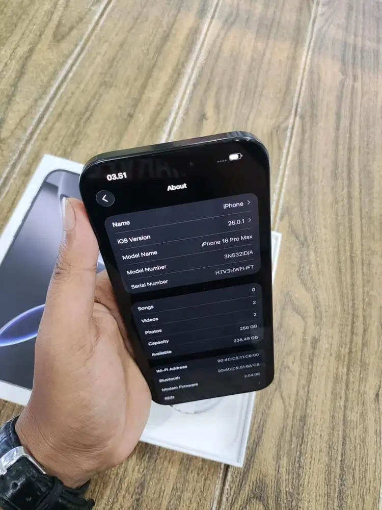 Iphone 16 pro max 256 ibox like new