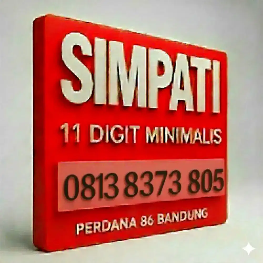 Kartu perdana nomor cantik simpati 11 digit bisa di baca BETE BOS