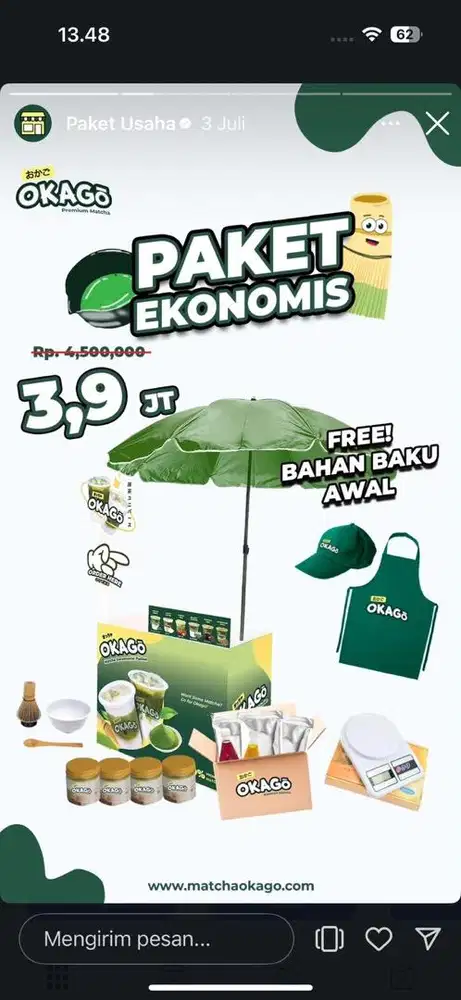 PAKET USAHA MATCHA
