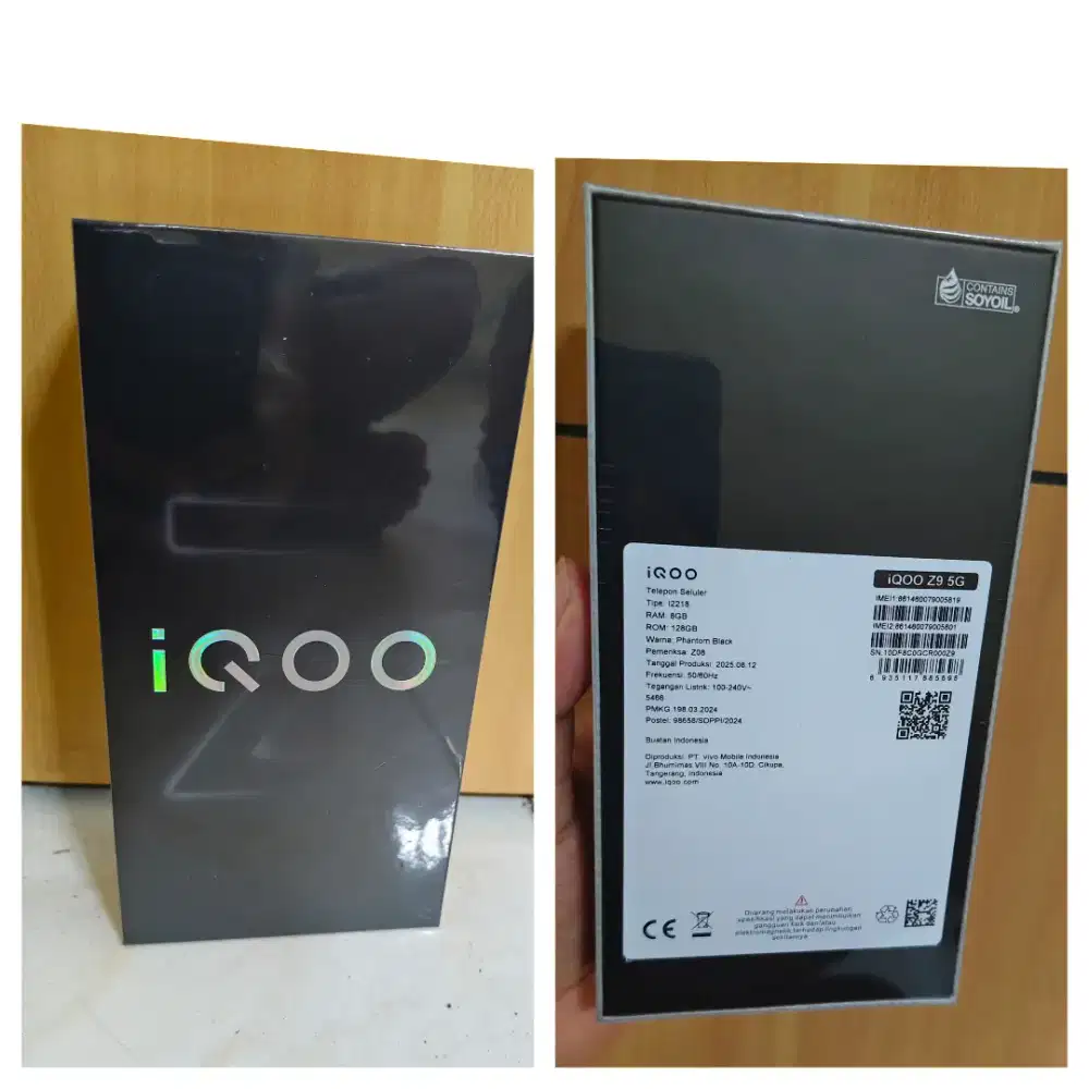 Iqoo z9 5g 8/128 resmi BARU