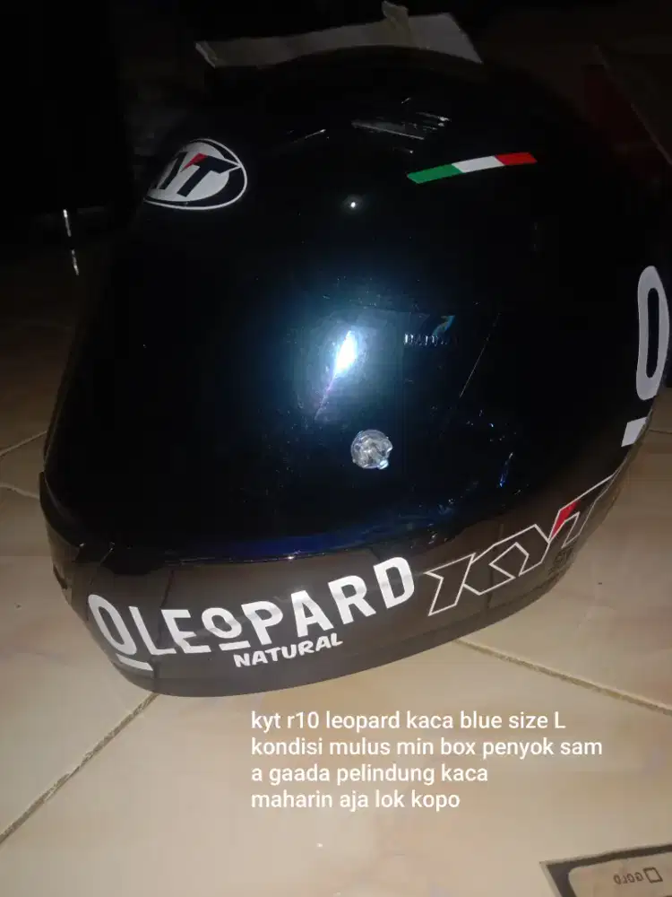 KYT R10 Leopard Black Gloss