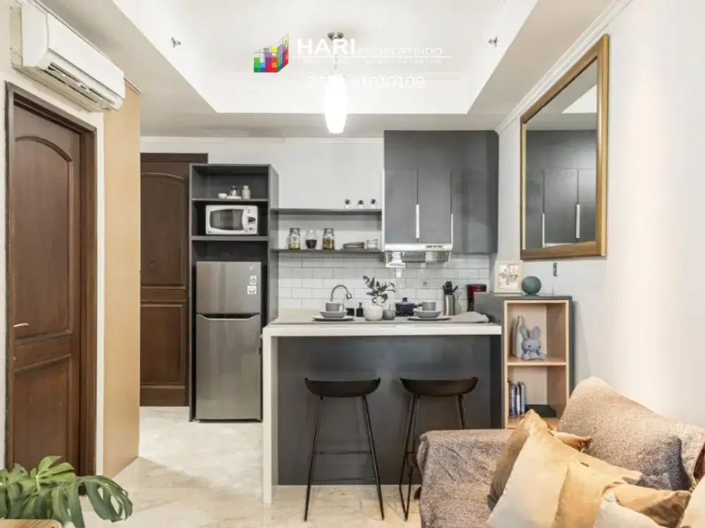 FOR RENT Apartment Bellagio Residence Mega Kuningan 2BR - Furnished Close to LRT MRT Busway One Satrio