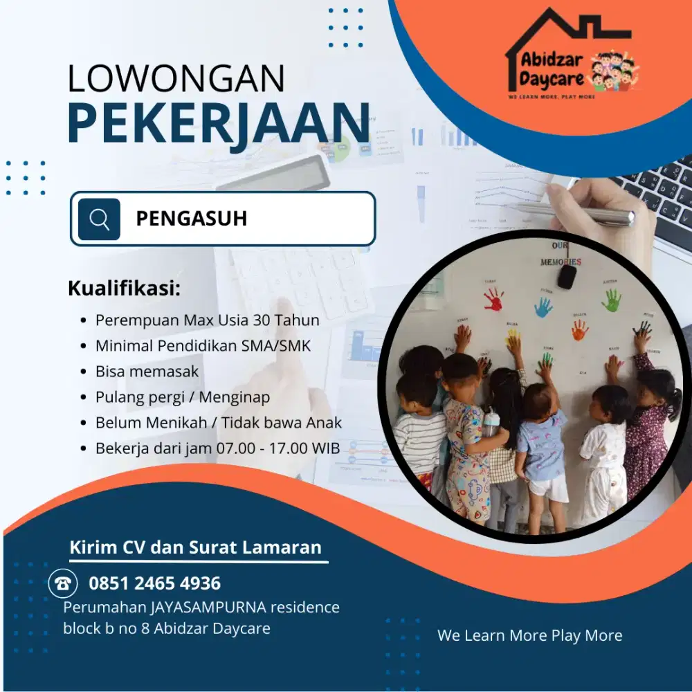 Lowongan kerja untuk Pengasuh Daycare