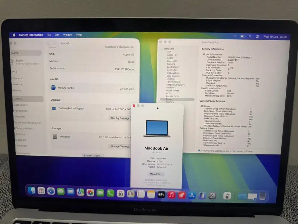 MacBook Air M1 8/128GB