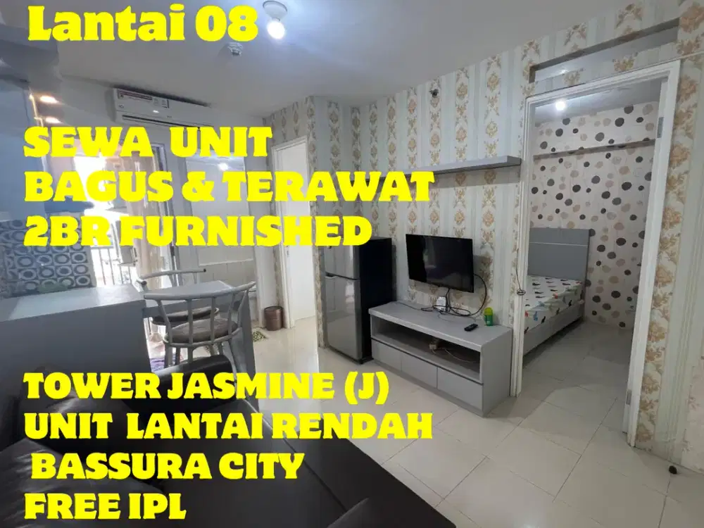 SEWA MURAH 2BR FURNISHED BAGUS TOWER JASMINE  BASSURA CITY