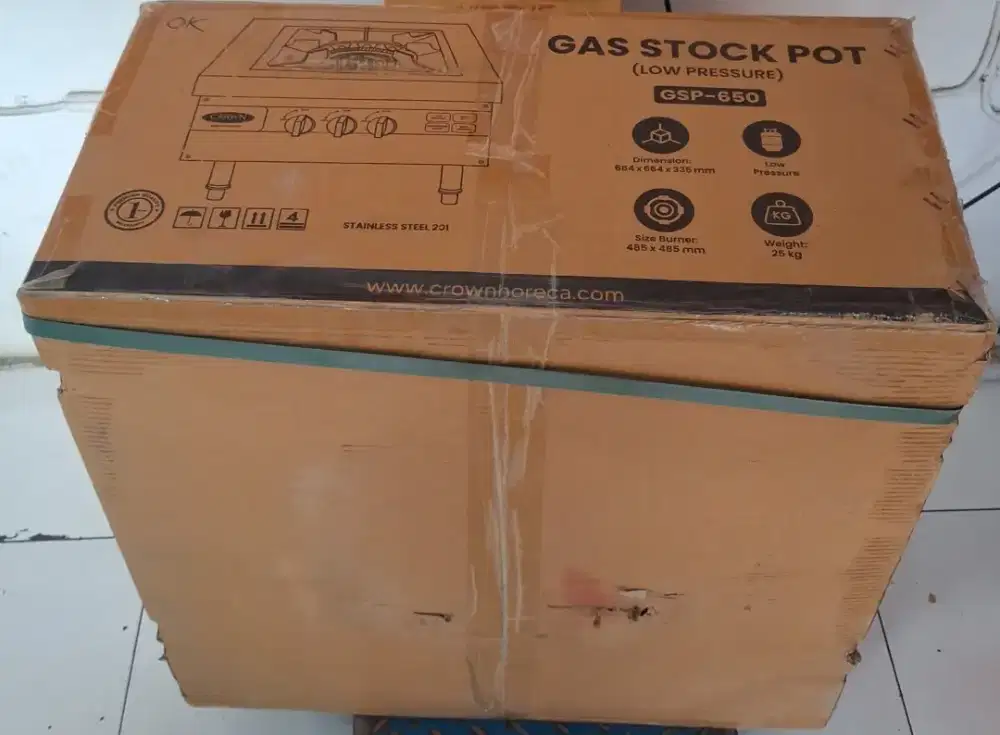 Kompor Gas Stock Pot Crown GSP-650