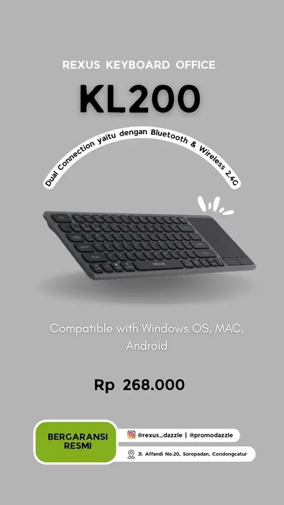 Rexus KL200 Keyboard wireless