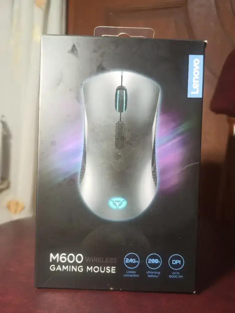 Lenovo M600 wireless Gaming Mouse warna hitam