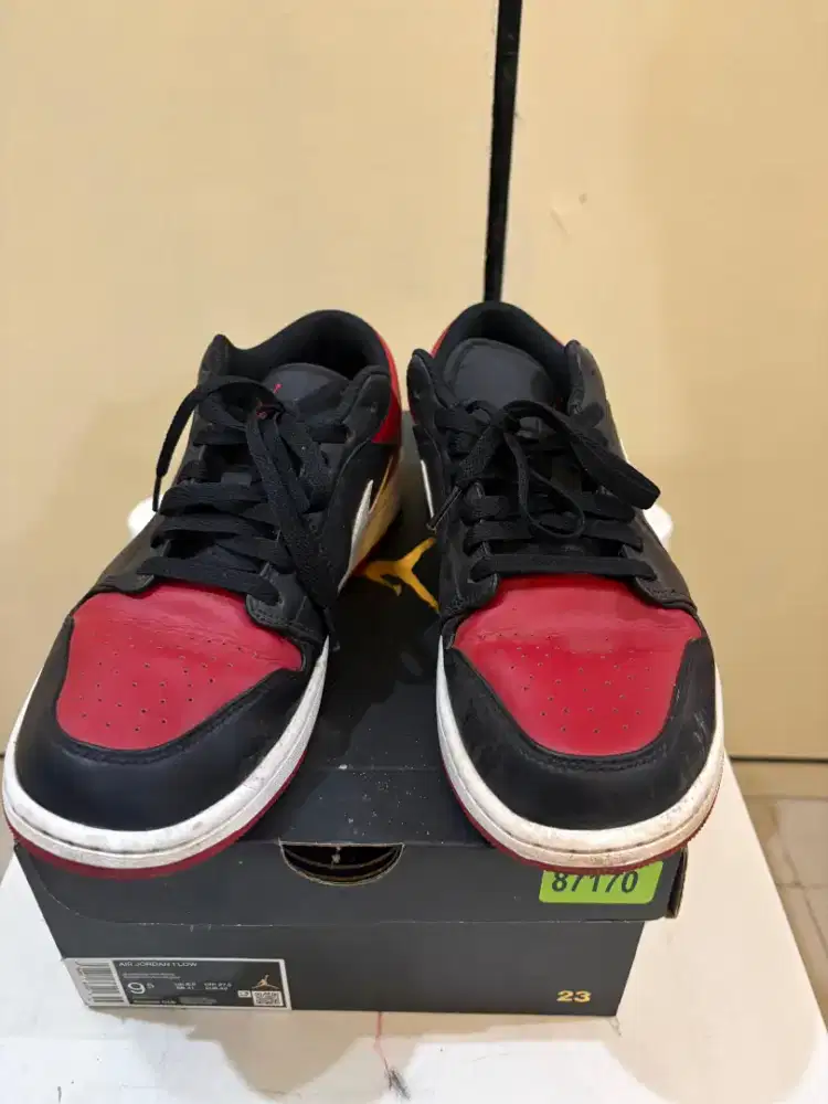 SEPATU Nike air Jordan 1 low Alternate bred toe original - HSC 2025