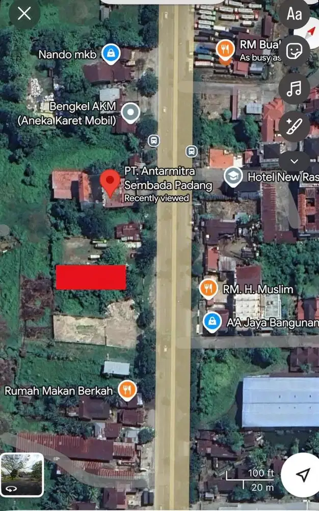 Dijual Tanah 594 m2, SHM, cocok untuk komersil