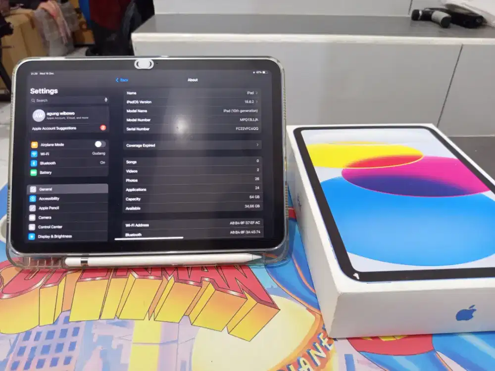 Jual ipad gen 10 + apple pencil