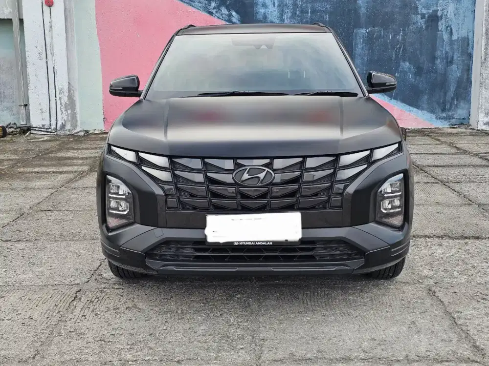 Hyundai Creta Alpha 2024 Hitam matte KM 8 ribu
