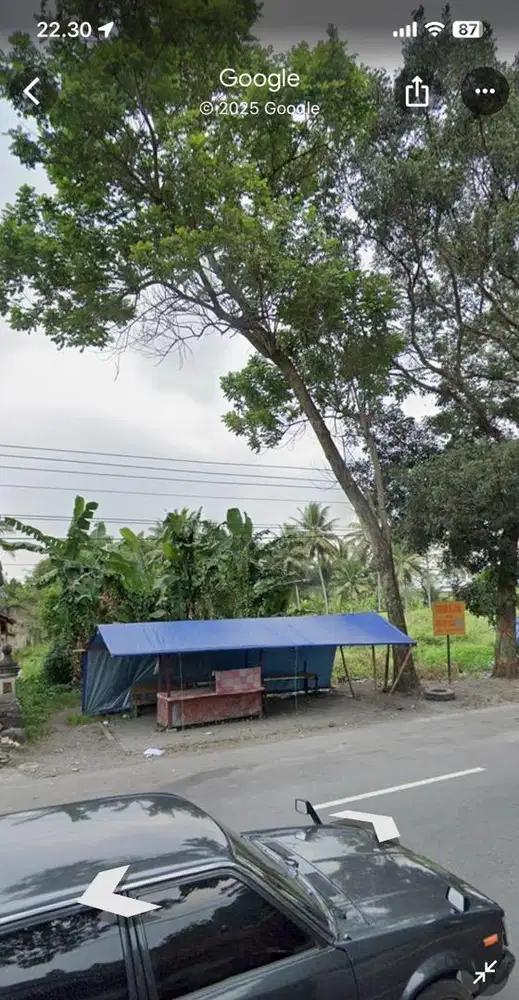 Tanah Muntilan pinggir jalan utama