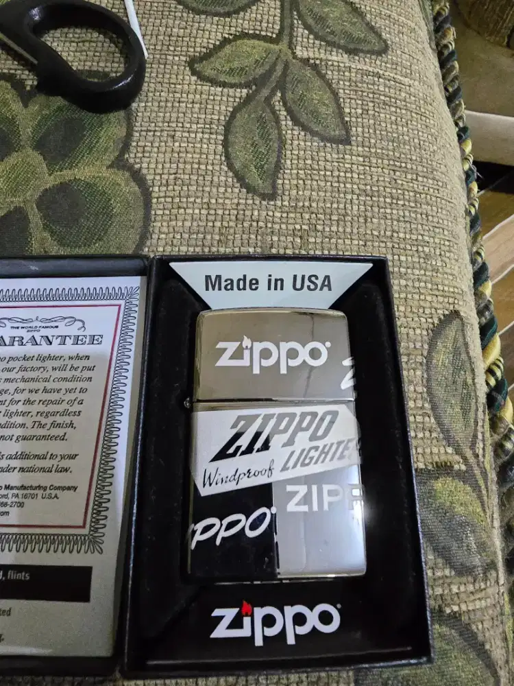 Zippo Logo Design Black Ice
