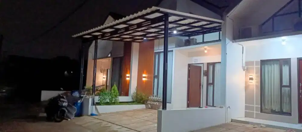 Kanopi rangka baja ringan dn rangka hollow galvanis