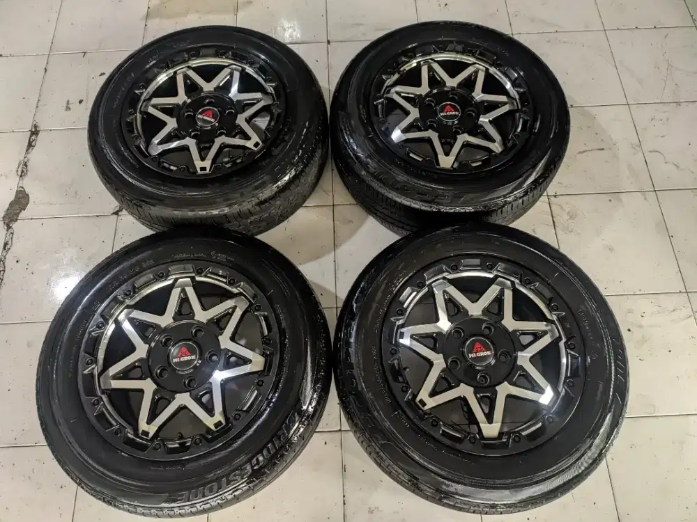 R15 wheel Rock L7 Et35 5x114+Ban Brigdestone 80%