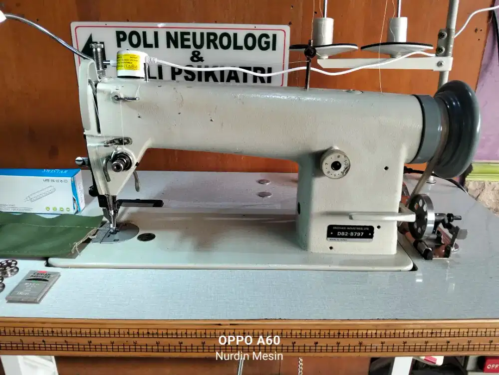 Mesin jahit Walkingfoot Brother DB2-B797 ori Japan komplit siappakai