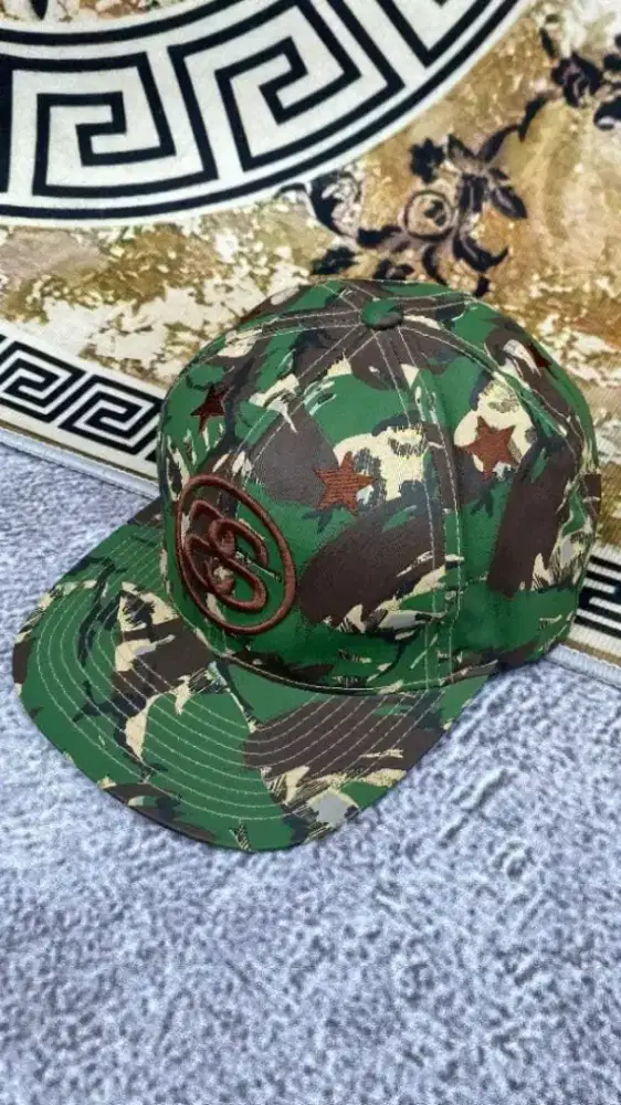 Topi Camo Camouflage Loreng Army Caps Cap Snapback Hat Hats Stussy