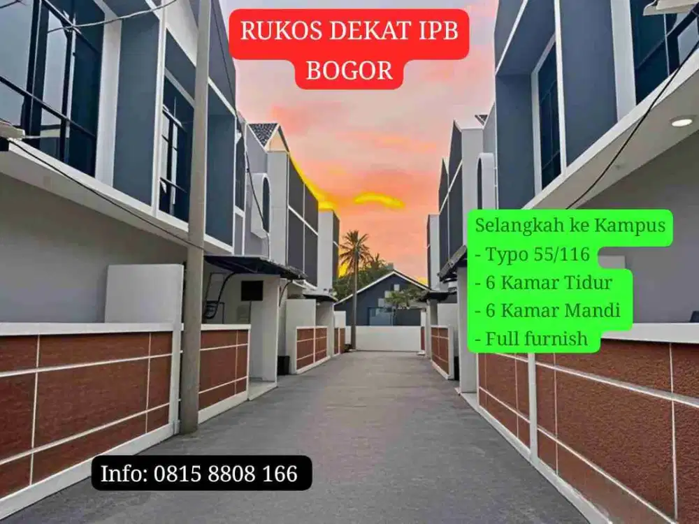 Dijual Rumah Kost Dekat Kampus IPB Bogor