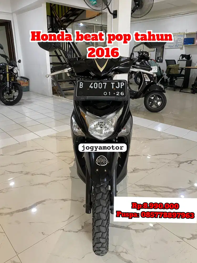 (B) honda beat pop tahun 2016 cash