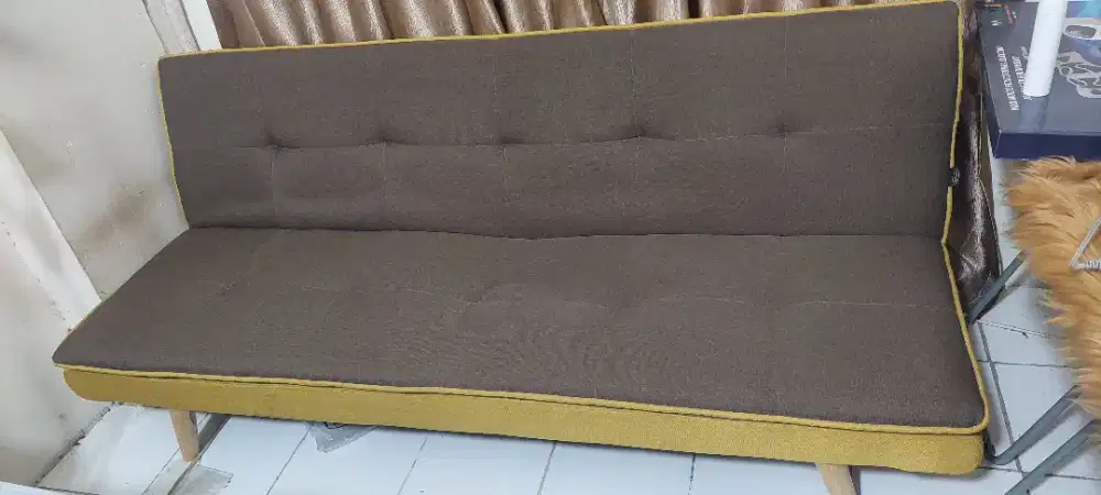Sofa Bed bahan kain tebal