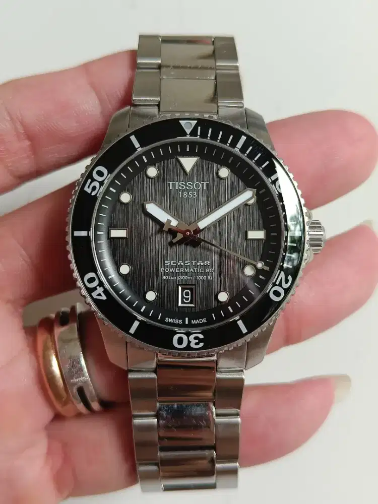 Tissot seastar powermatic 80 T120807A original bekas sangat bagus
