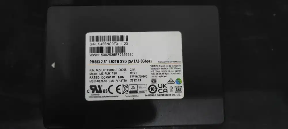 Samsung SSD SATA III 2TB