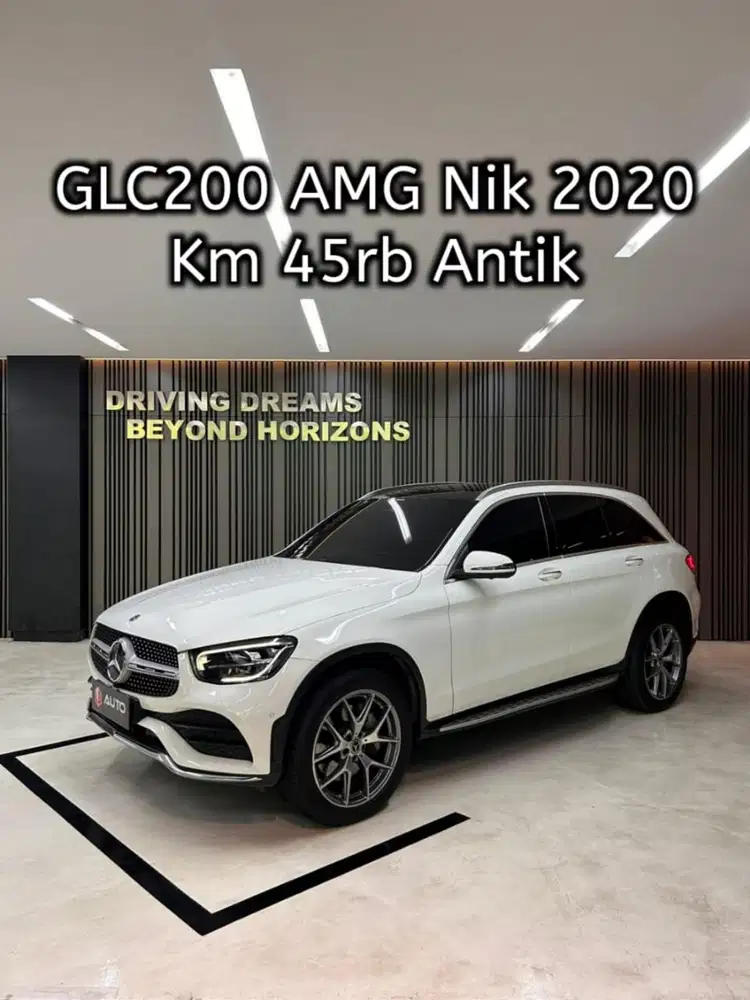 Mercedes Benz GLC 200 GLC200 AMG 2020 Putih Mercy Km45rb