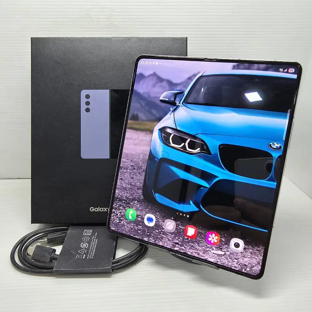 FULLSET NO MINUS SAMSUNG GALAXY Z FOLD 5 5G  12/512GB BLUE EX SEIN RES