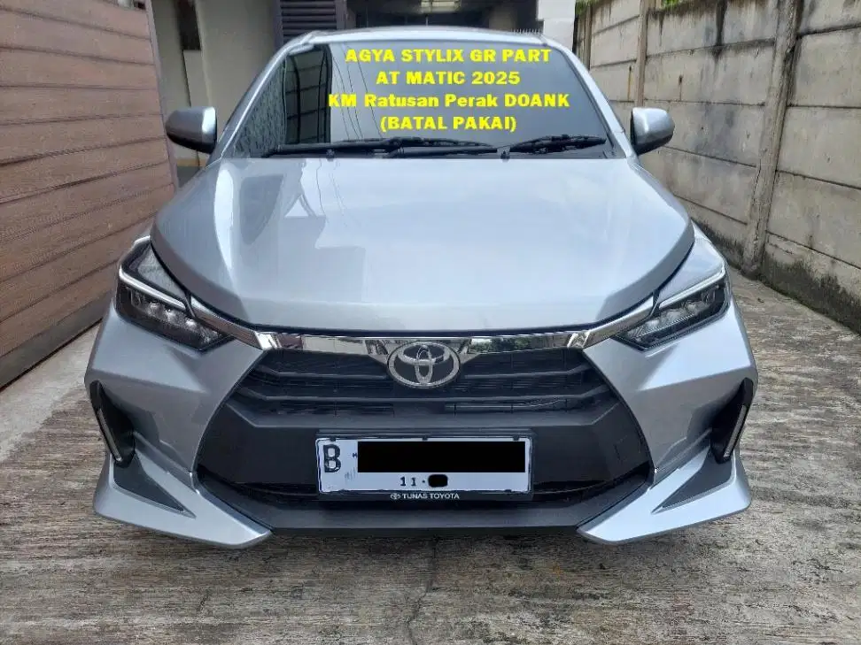 LIKE NEW Toyota Agya 1.2 Stylix GR Part AT 2025 Matic Like New